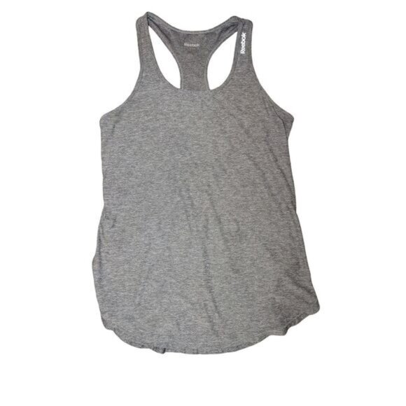 Reebok‎ Womens Grey Racerback Tank Top Small Activewear Performance Workout - Picture 1 of 7